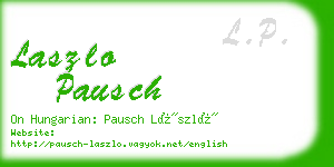 laszlo pausch business card